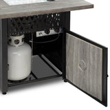 Endless Summer DualHeat Dakota 38" LP Fire Pit Table Storage for Propane Tank