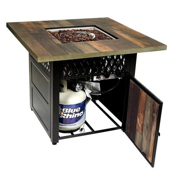 Endless Summer DualHeat Harris 38" LP Fire Pit Table Storage and Access Door