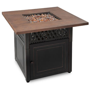 Endless Summer DualHeat Donovan 38" LP Fire Pit Table With Fire Glass