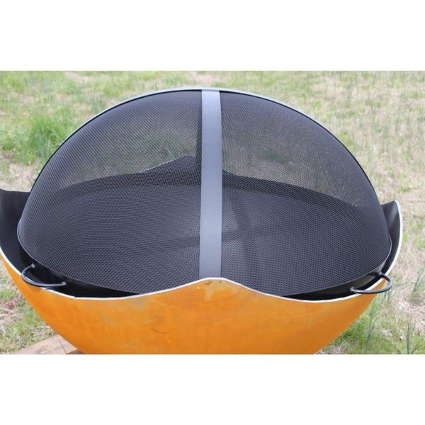Fire Pit Art 34.5" Artisan Spark Screen and Manta Fire Pit