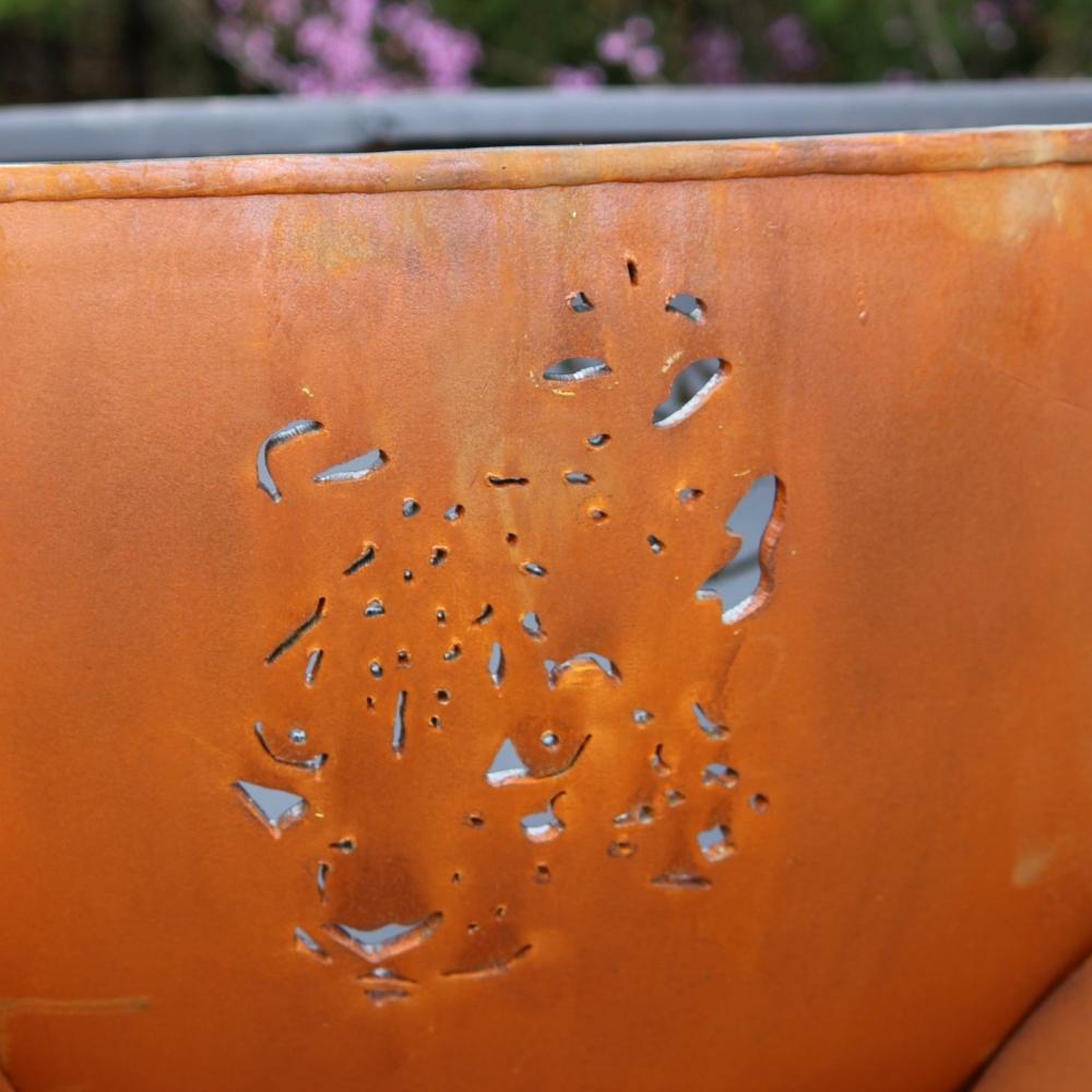 Leopard Design of Fire Pit Art Africa&#39;s Big Five