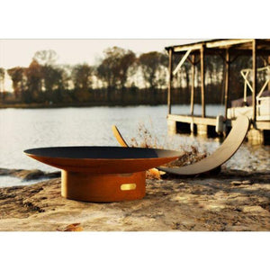 Fire Pit Art Asia - 36"  In An Outdoor Scenery