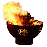 Fire Pit Art Beachcomber - Handcrafted Carbon Steel Gas Fire Pit
