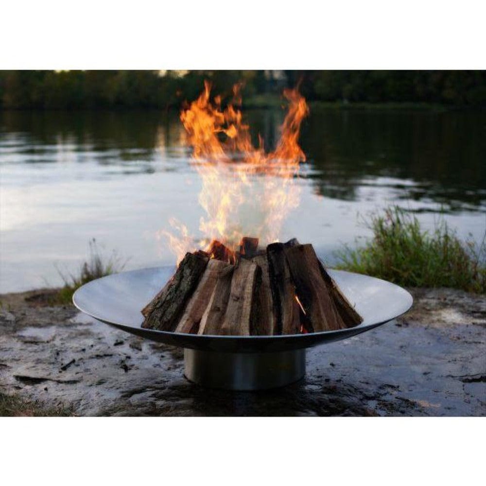 Wood Burning Fire Pit - Fire Pit Art Bella Vita - 46&quot; Stainless Steel Fire Pit (BV46)