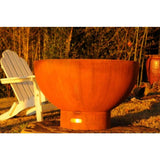 Wood Burning Fire Pit - Fire Pit Art Crater - 36" Steel Fire Pit (CTR) - detail view