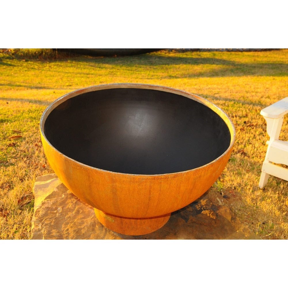 Wood Burning Fire Pit - Fire Pit Art Crater - 36" Steel Fire Pit (CTR) - lifestyle view