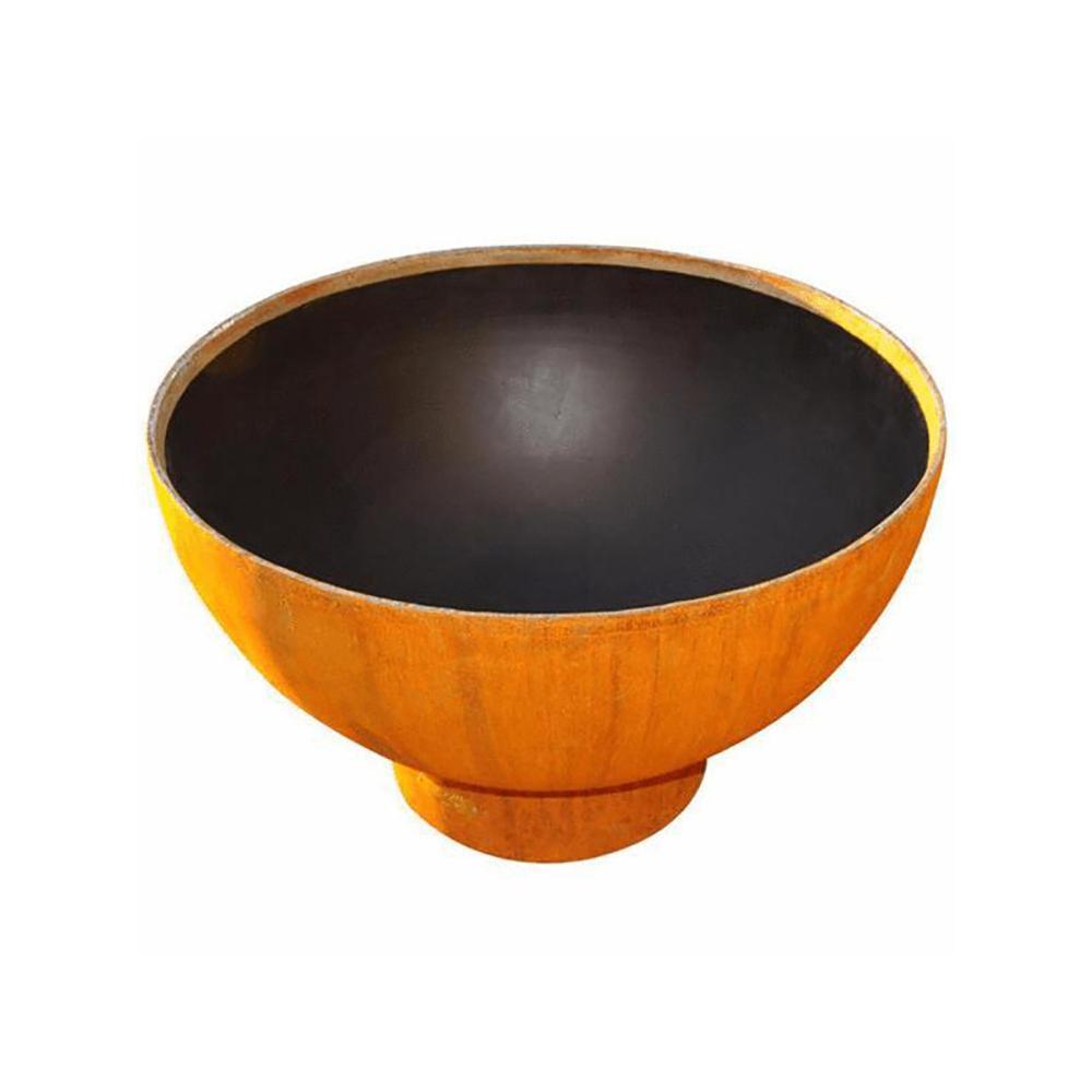 Fire Pit Art Crater - 36&quot; Handcrafted Carbon Steel Gas Fire Pit