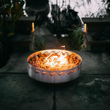 Fire Surfer by Fire Pit Art - 30" Handcrafted Stainless Steel Fire Pit