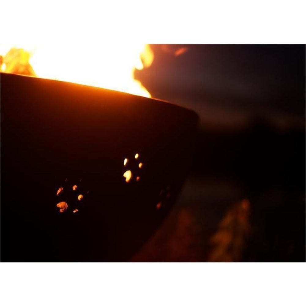 Wood Burning Fire Pit - Fire Pit Funky Dog - 36&quot; Steel Fire Pit (FDOG)