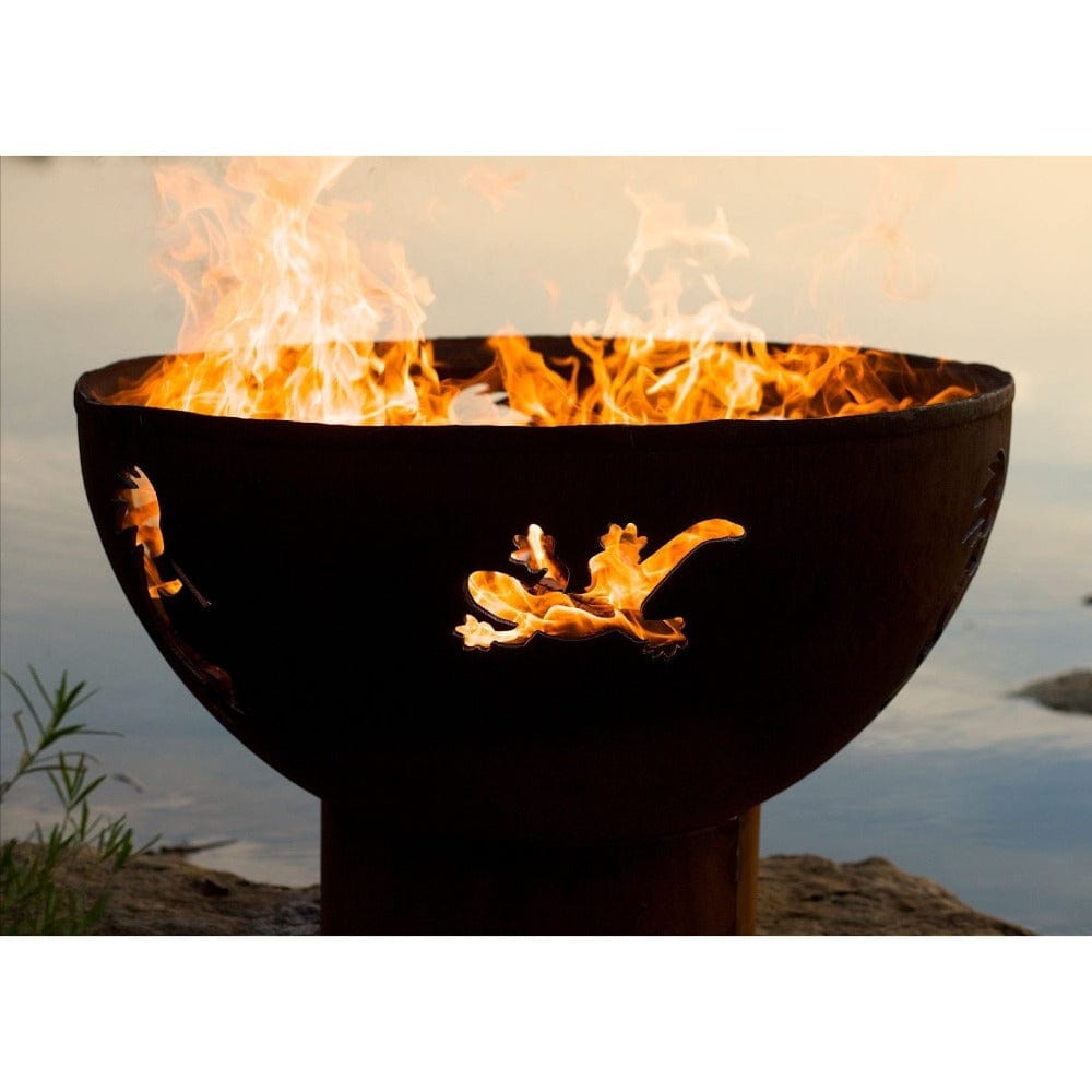 Wood Burning Fire Pit - Fire Pit Art Kokopelli - 36&quot; Steel Fire Pit (KO)