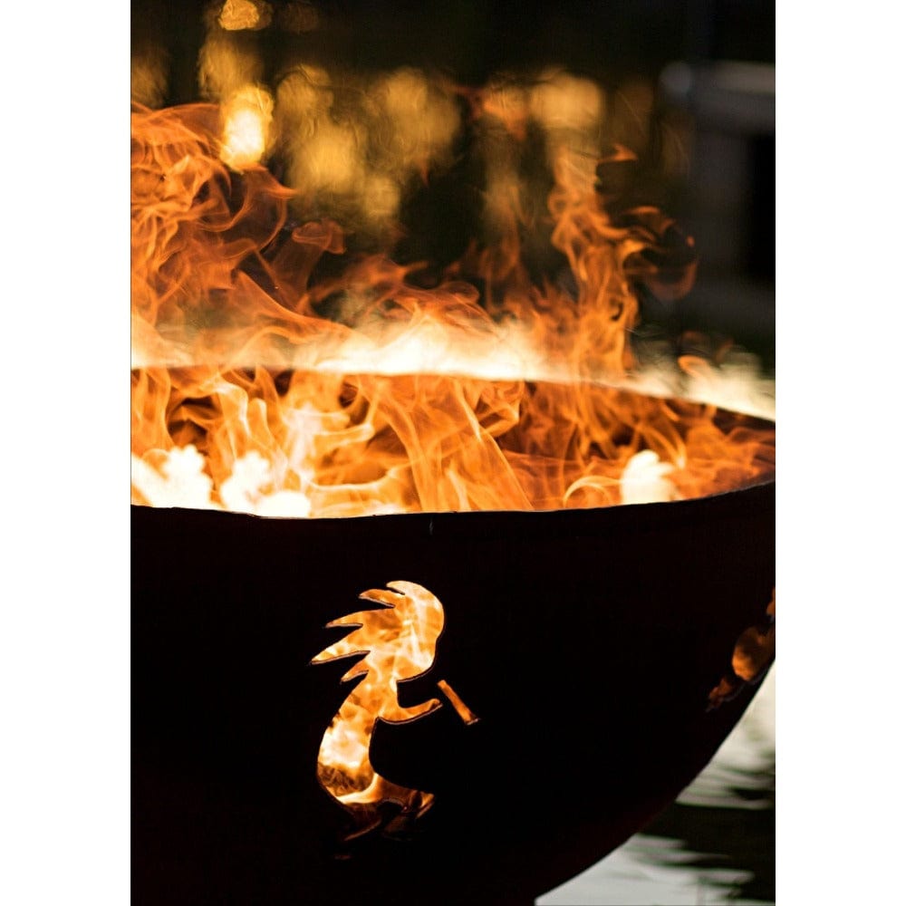Wood Burning Fire Pit - Fire Pit Art Kokopelli - 36&quot; Steel Fire Pit (KO)