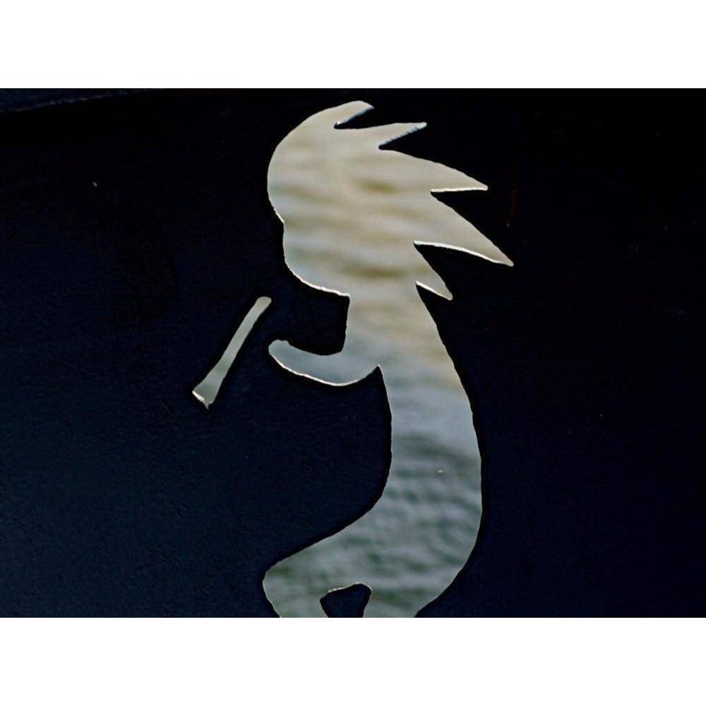 Wood Burning Fire Pit - Fire Pit Art Kokopelli - 36&quot; Steel Fire Pit (KO)