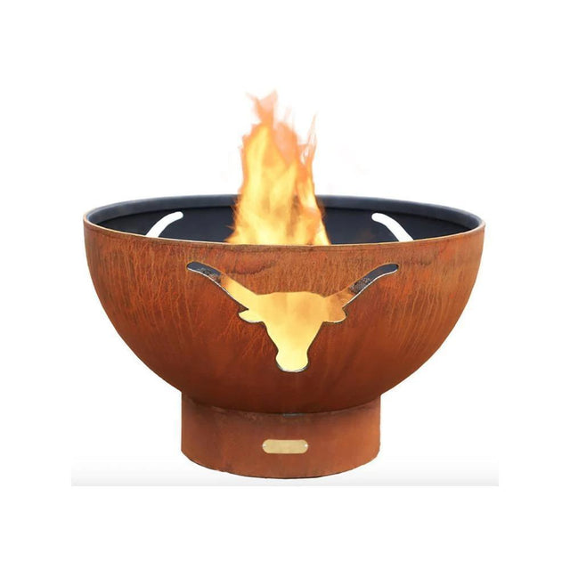 Fire Pit Art Long Horn - 36" Handcrafted Carbon Steel Fire Pit (LH)