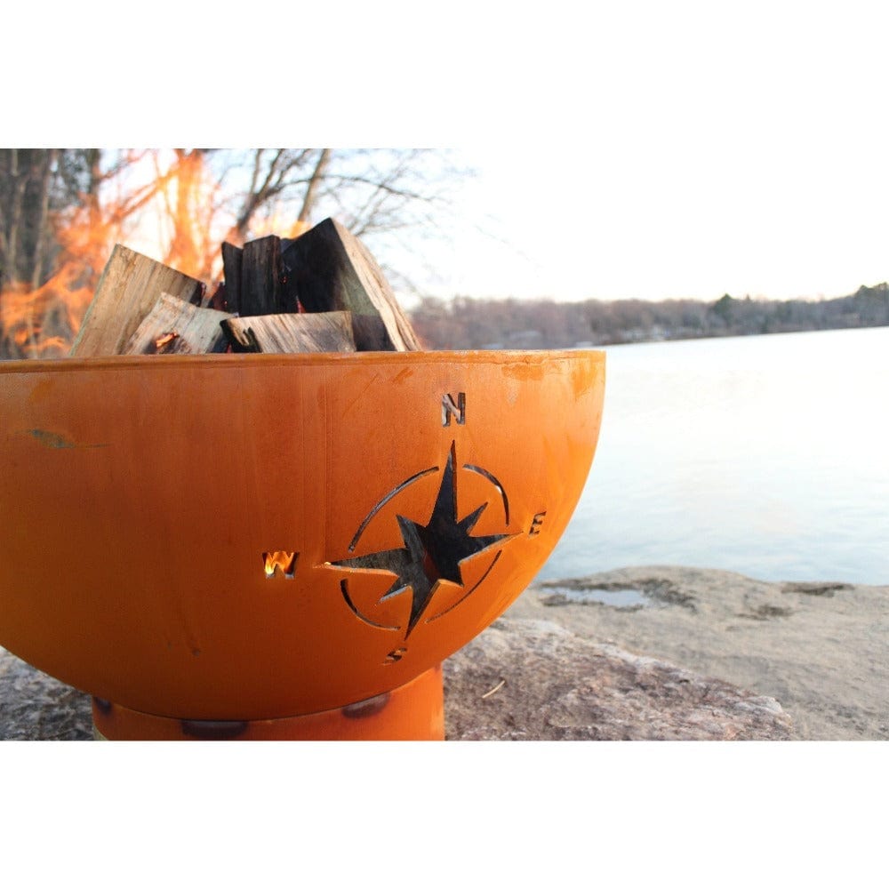 Fire Pit Art Navigator - 36" Handcrafted Carbon Steel Fire Pit (NAV)