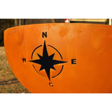 Wood Burning Fire Pit - Fire Pit Art Navigator - 36" Steel Fire Pit Logo Design