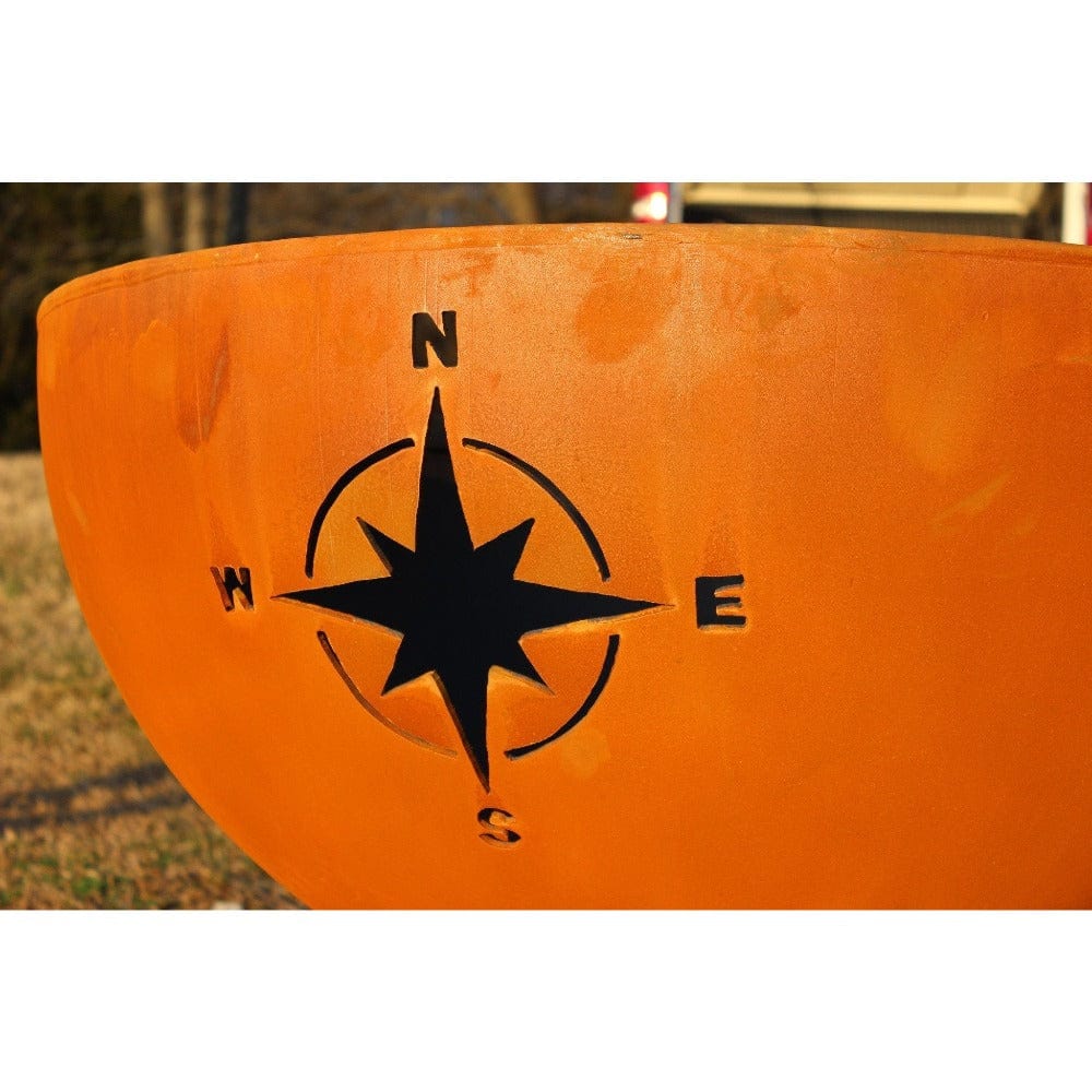 Wood Burning Fire Pit - Fire Pit Art Navigator - 36&quot; Steel Fire Pit Logo Design