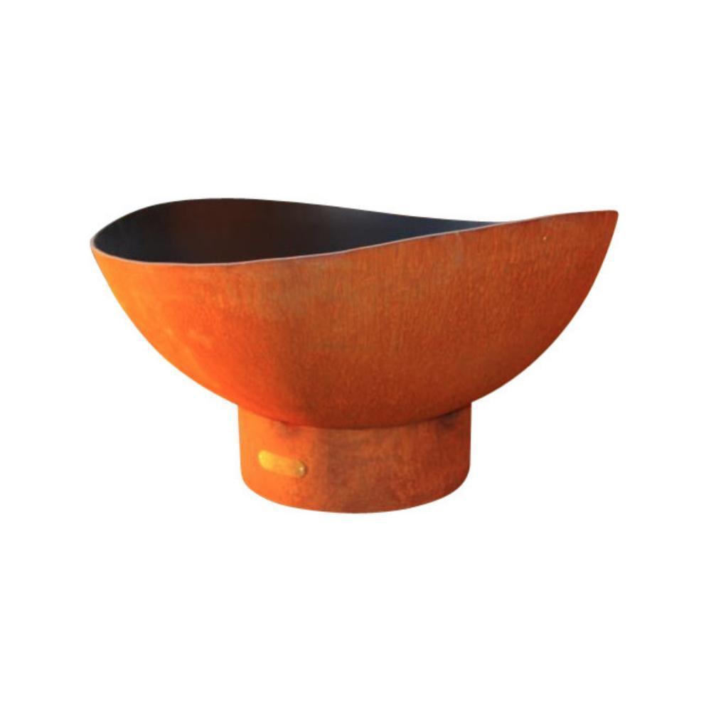 Fire Pit Art Scallop - 36&quot; Handcrafted Carbon Steel Fire Pit  (SC)