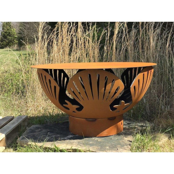 Fire Pit Art Steel Table Top Covers - installation view