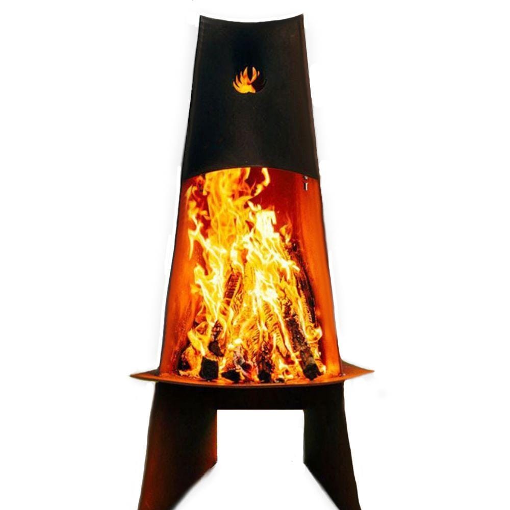 Fire Pit Art Vesuvius 21” Handcrafted Carbon Steel Fire Pit (VES)