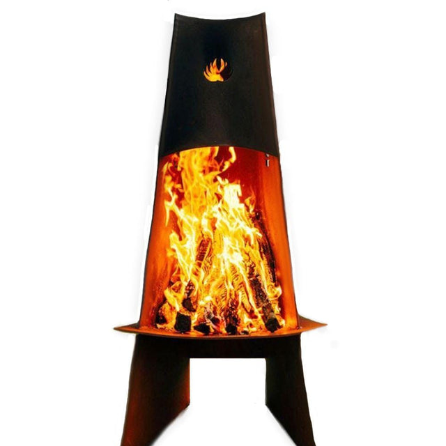 Fire Pit Art Vesuvius 21” Handcrafted Carbon Steel Fire Pit (VES)