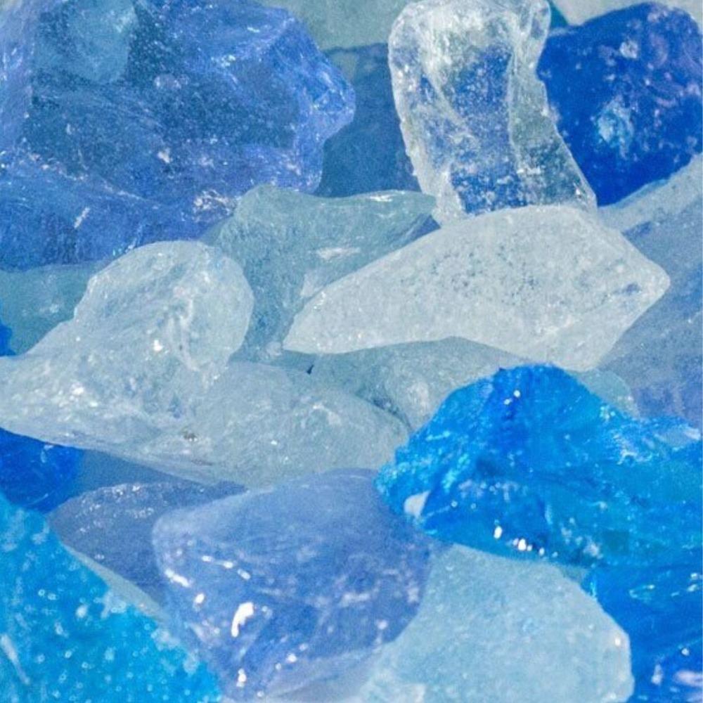 Firegear 1/2&quot;- 3/4&quot; Fire Glass in Light Blue