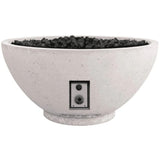 Firegear Sanctuary 30-Inch Round Concrete Gas Fire Bowl Arctic Finish