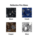 firegear reflective fire glass - angle view