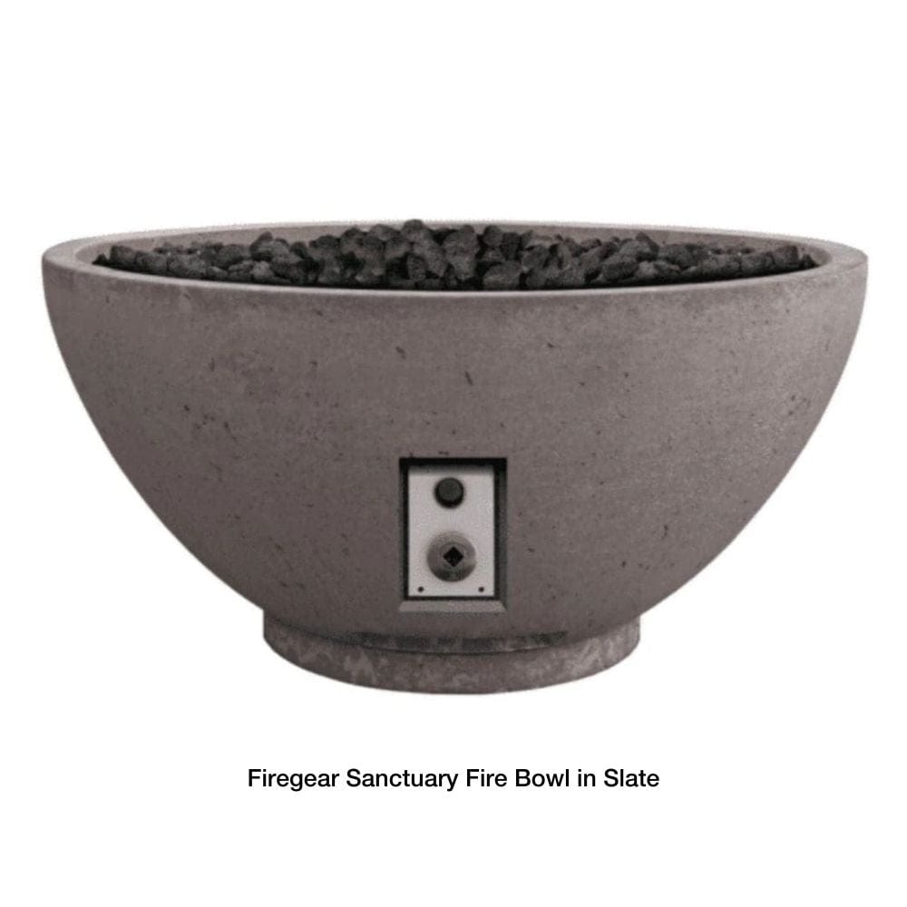 firegear sanctuary fire bowl in slate