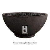 firegear sanctuary fire bowl in raven - alternate view