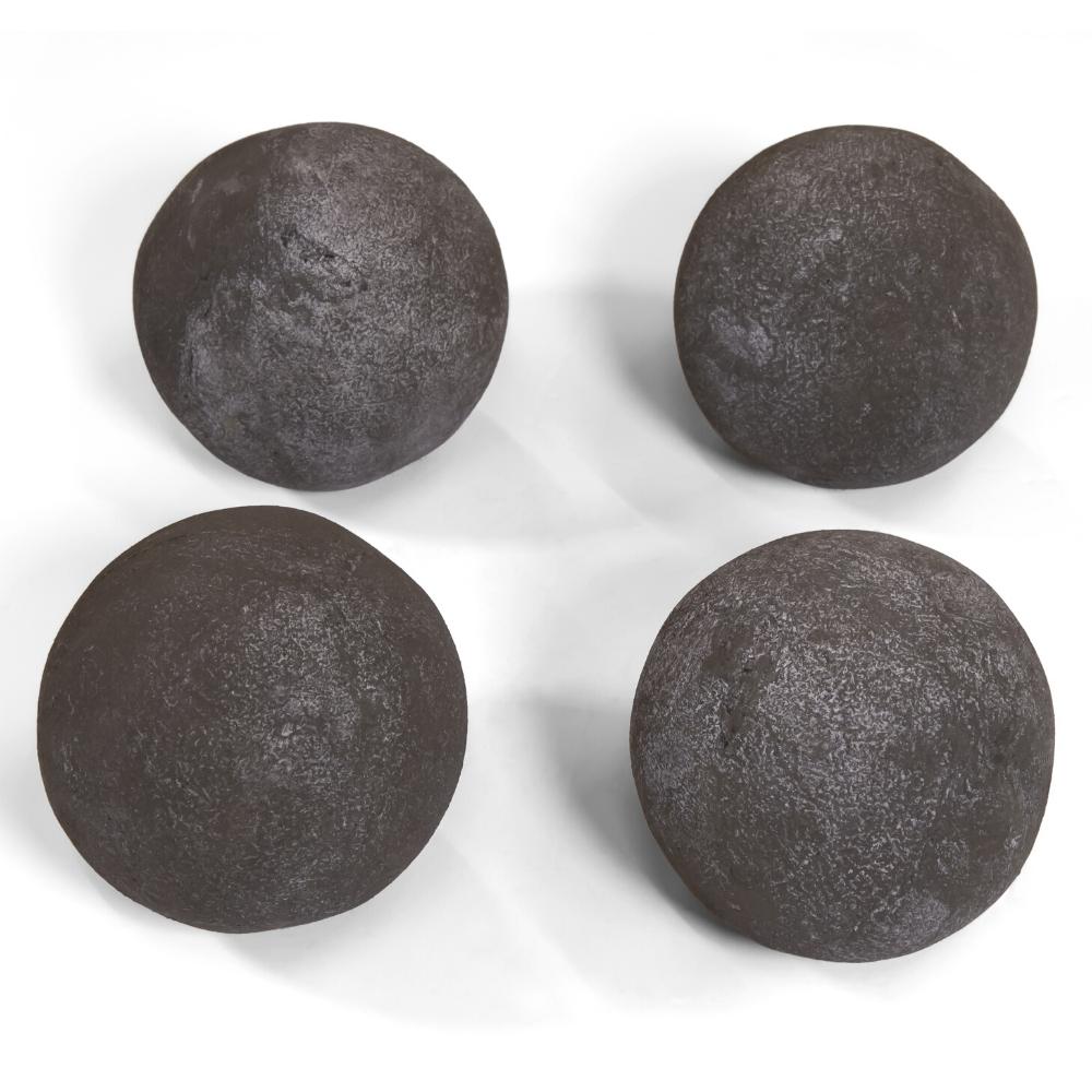 Grand Canyon 6&quot; Dark Gray Cannon Balls for Gas Burners and Log Sets