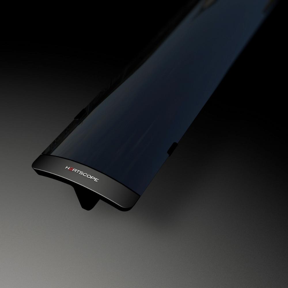 Heatscope Black Pure 2400W Electric Patio Heater Up Close - angle view