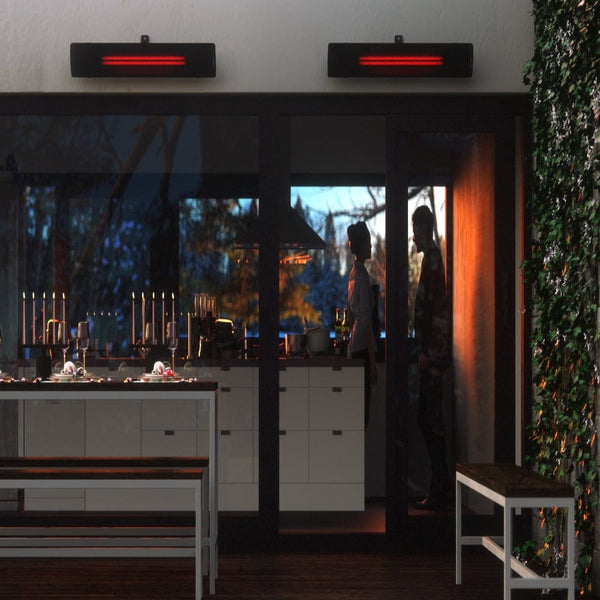 Wall mounted Heatscope Pure 3000W Electric Patio Heater with WiFi