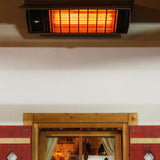 Heatscope Spot 35" Black Electric Heater with Optional Weathershield