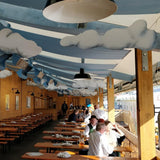 Heatscope Spot 35" Black Electric Heaters in Restaurant