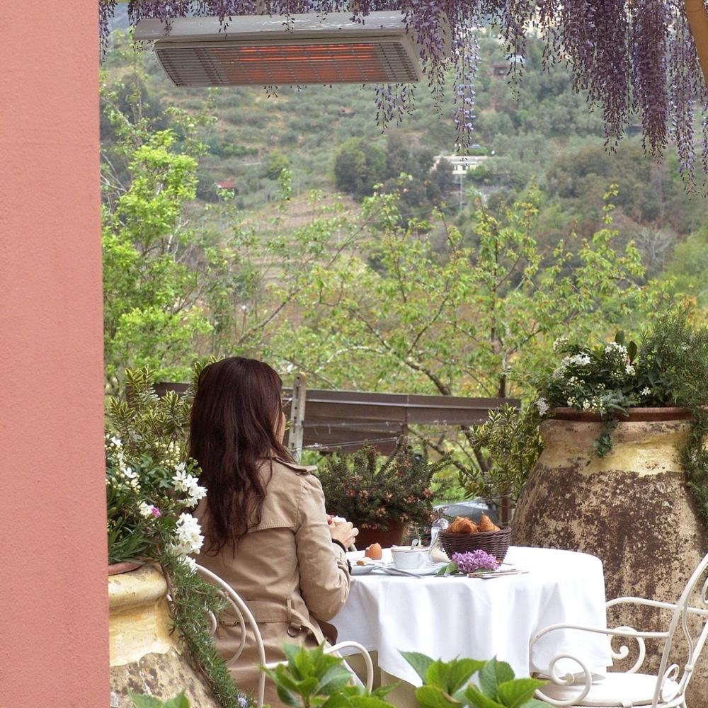 Heatscope Spot 35&quot; Black Electric Heater with Optional Weathershield