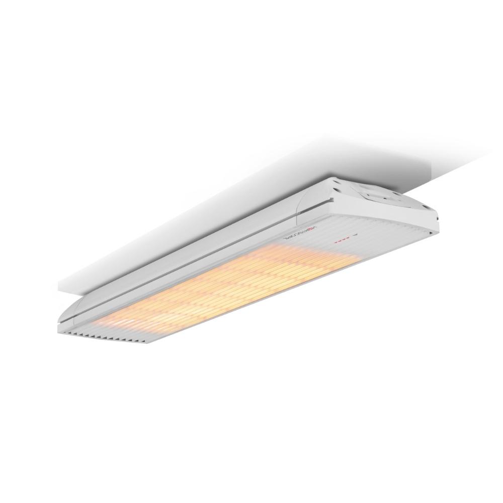 Heatscope Spot 35"White Electric Heater with People Outdoors