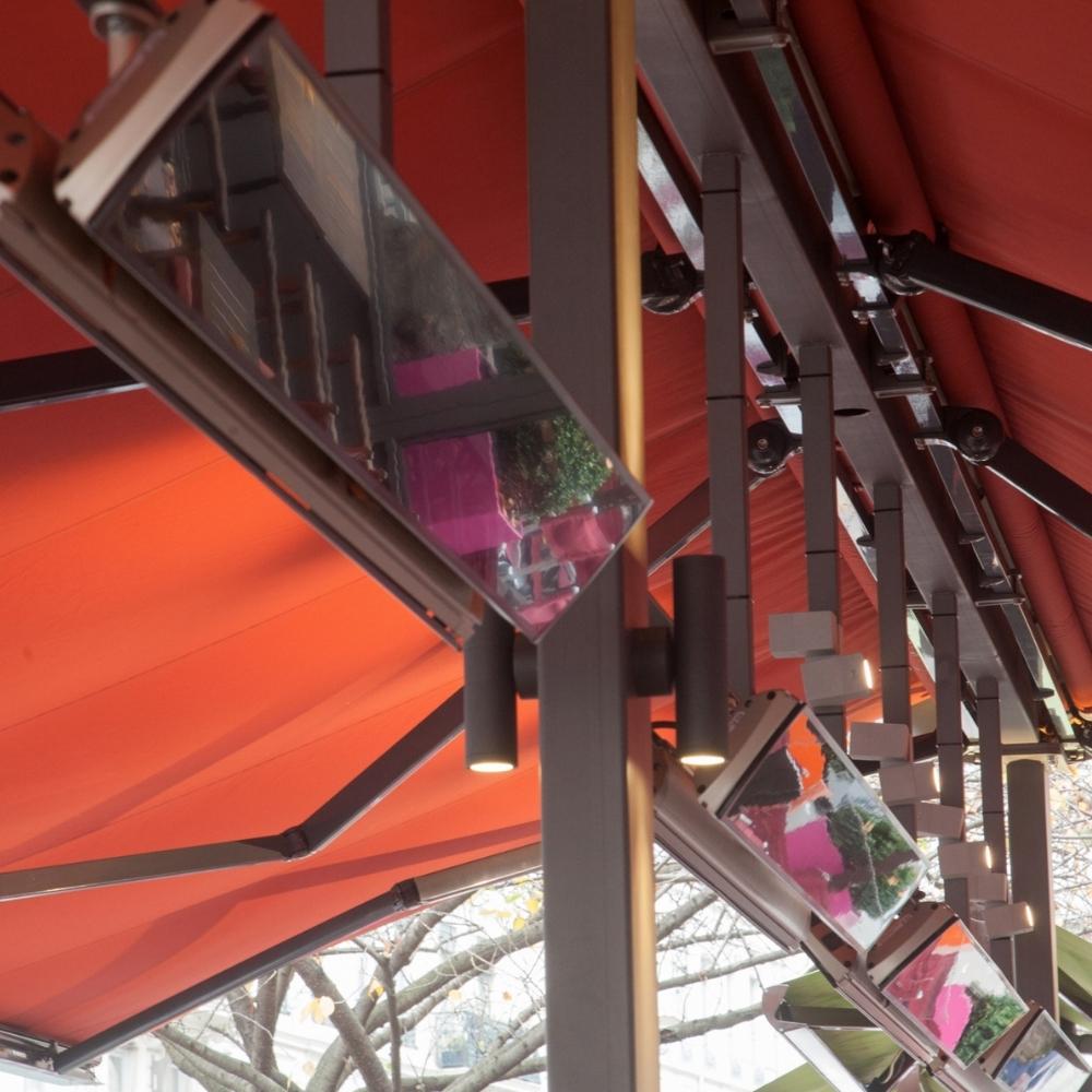 Heatscope Vision 65&quot; Black Electric Heaters Ceiling Mounted