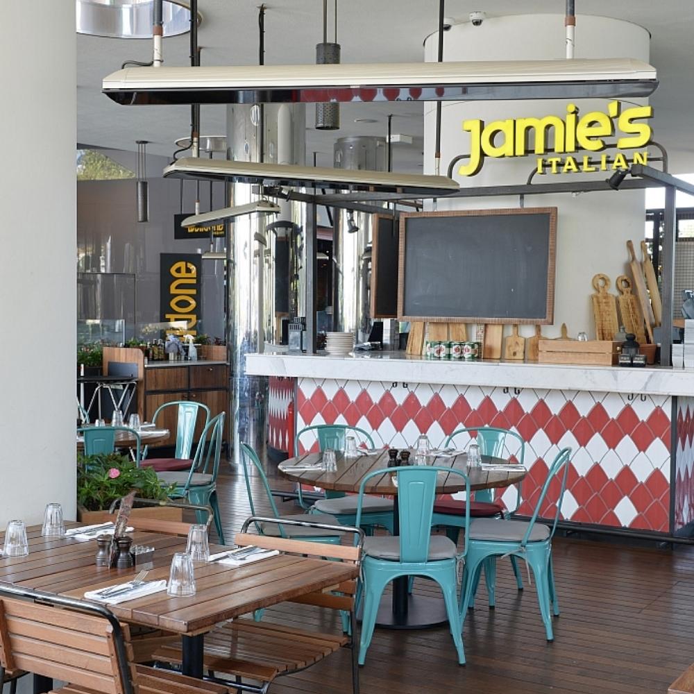 Heatscope Vision 65&quot; Black Electric Heaters Inside Restaurant