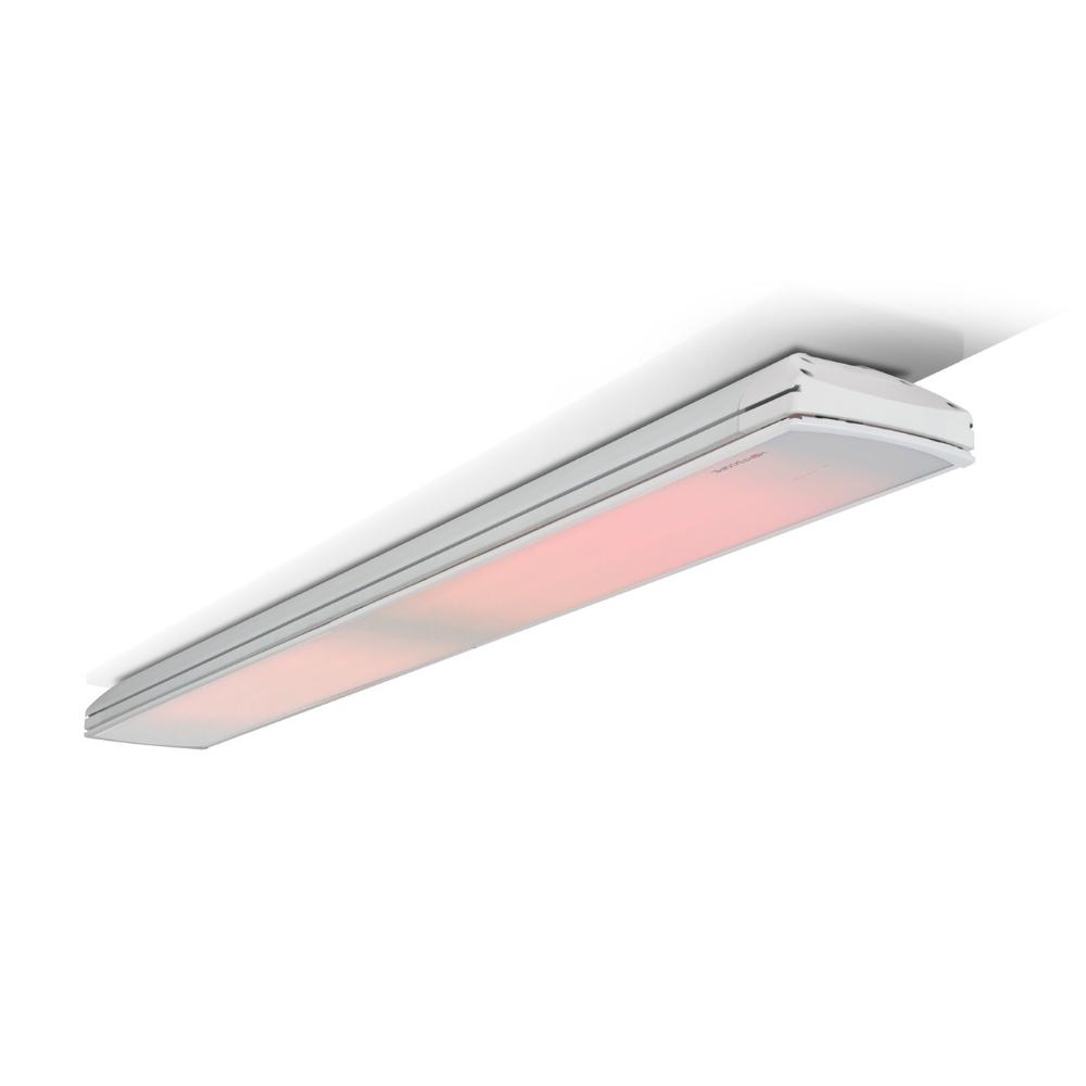 Heatscope Vision 3200W White Electric Patio Heater - angle view