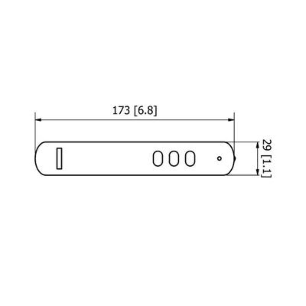 Heatscope Wi-Fi Wall Mount Switch Dimensions