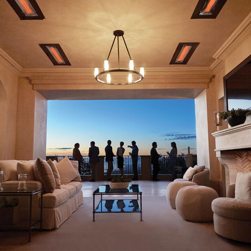 Infratech CD Series Electric Heaters in Indoor/Outdoor Space - angle view