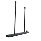 Infratech Black Drop Pole Mounting Kit Faced Down - installation view