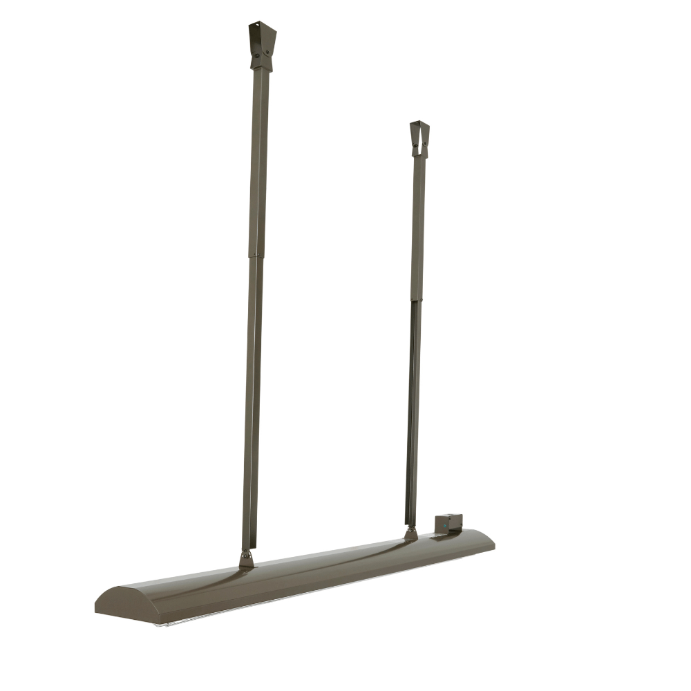 Infratech Bronze Drop Pole Mounting Kit Faced Down - angle view