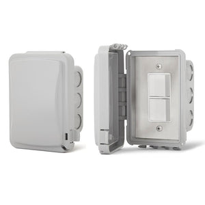 Infratech Duplex Stack Switches for Single Heater, In-Wall for Outdoor Exposed Area