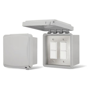 Infratech Duplex Stack Switches for Dual Heaters, Surface Mount for Outdoor Exposed Areas