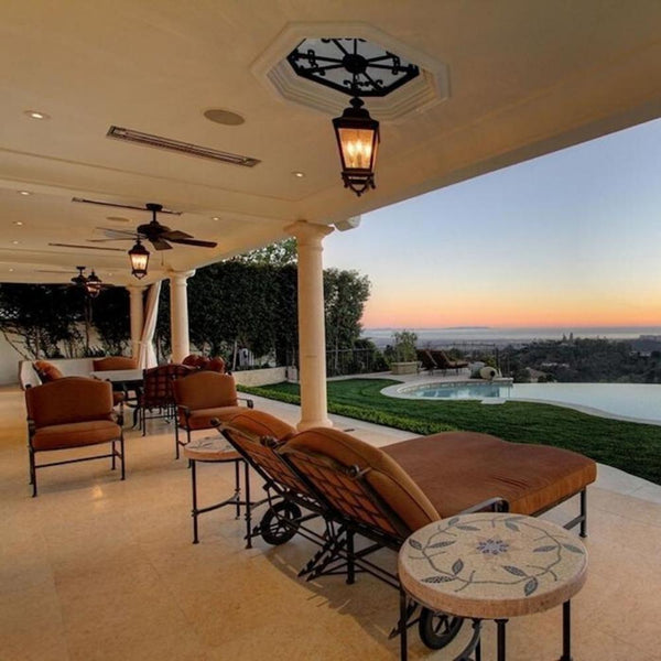Infratech Flush Mounted Heaters in Outdoor Protected Area - lifestyle view