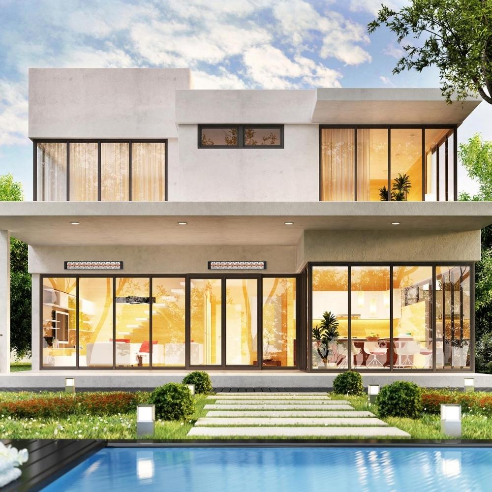 Infratech Motif Contemporary Decorative Fascia Kit in Stainless Steel