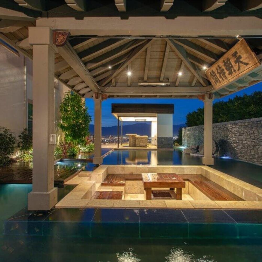 Infratech SL Series 29&quot; Single Element Infrared Electric Heater in Pool Area