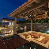Infratech SL Series 29" Single Element Infrared Electric Heater in Pool Area - lifestyle view