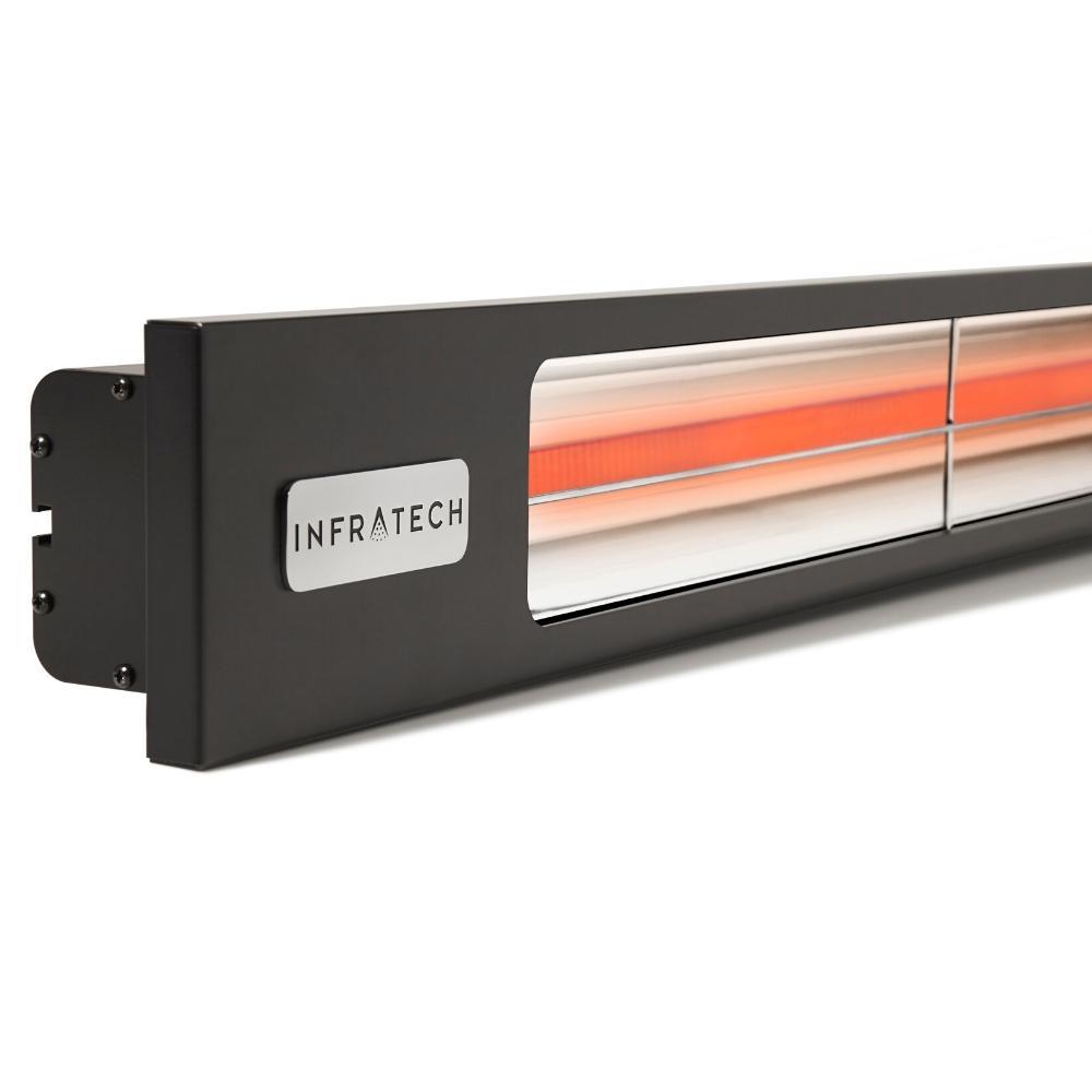 Infratech SL Series 63" Single Element Infrared Electric Heater in Black - angle view